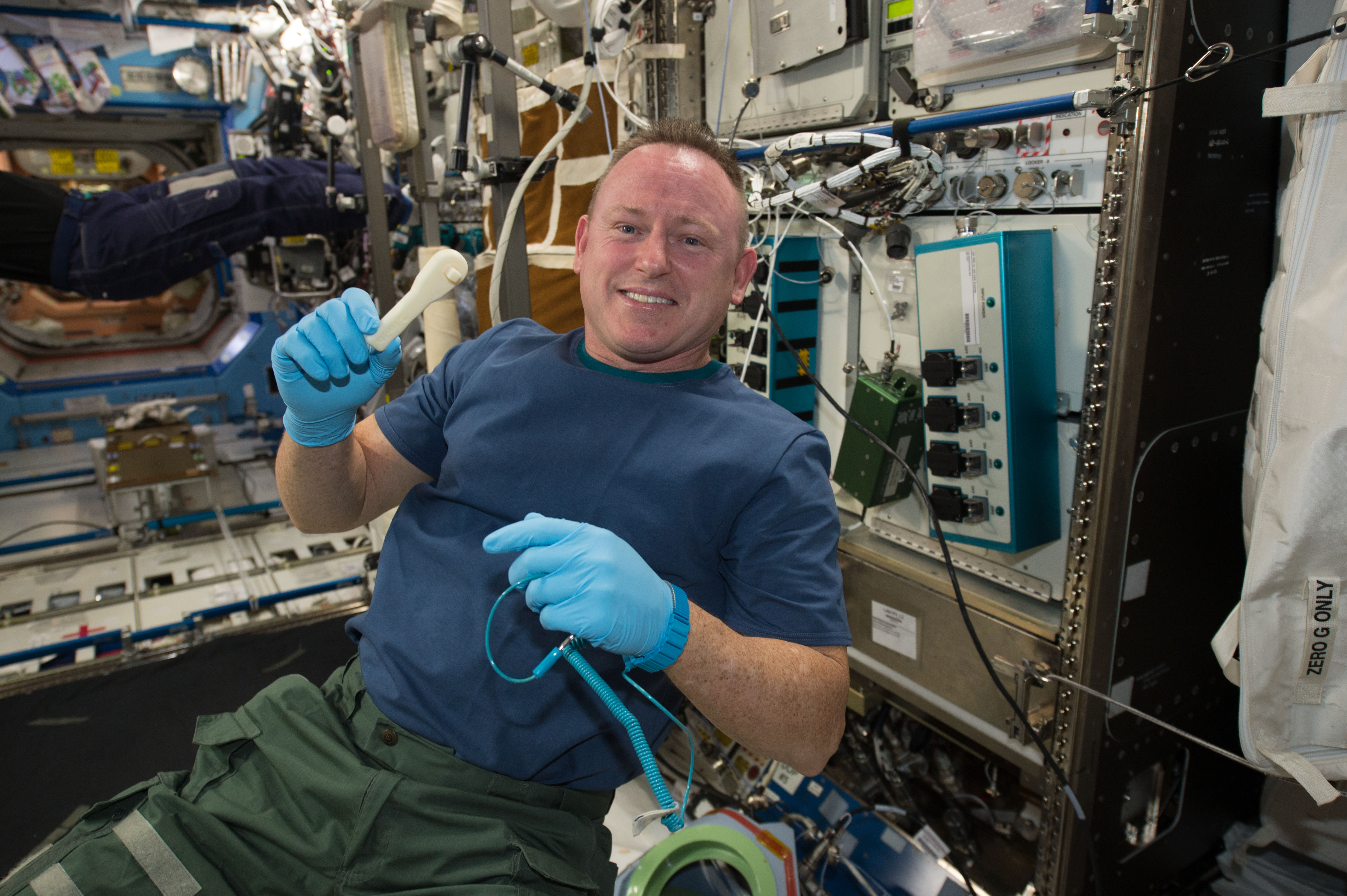 Space Station's 3D Printer Makes Wrench From 'Beamed Up' Design